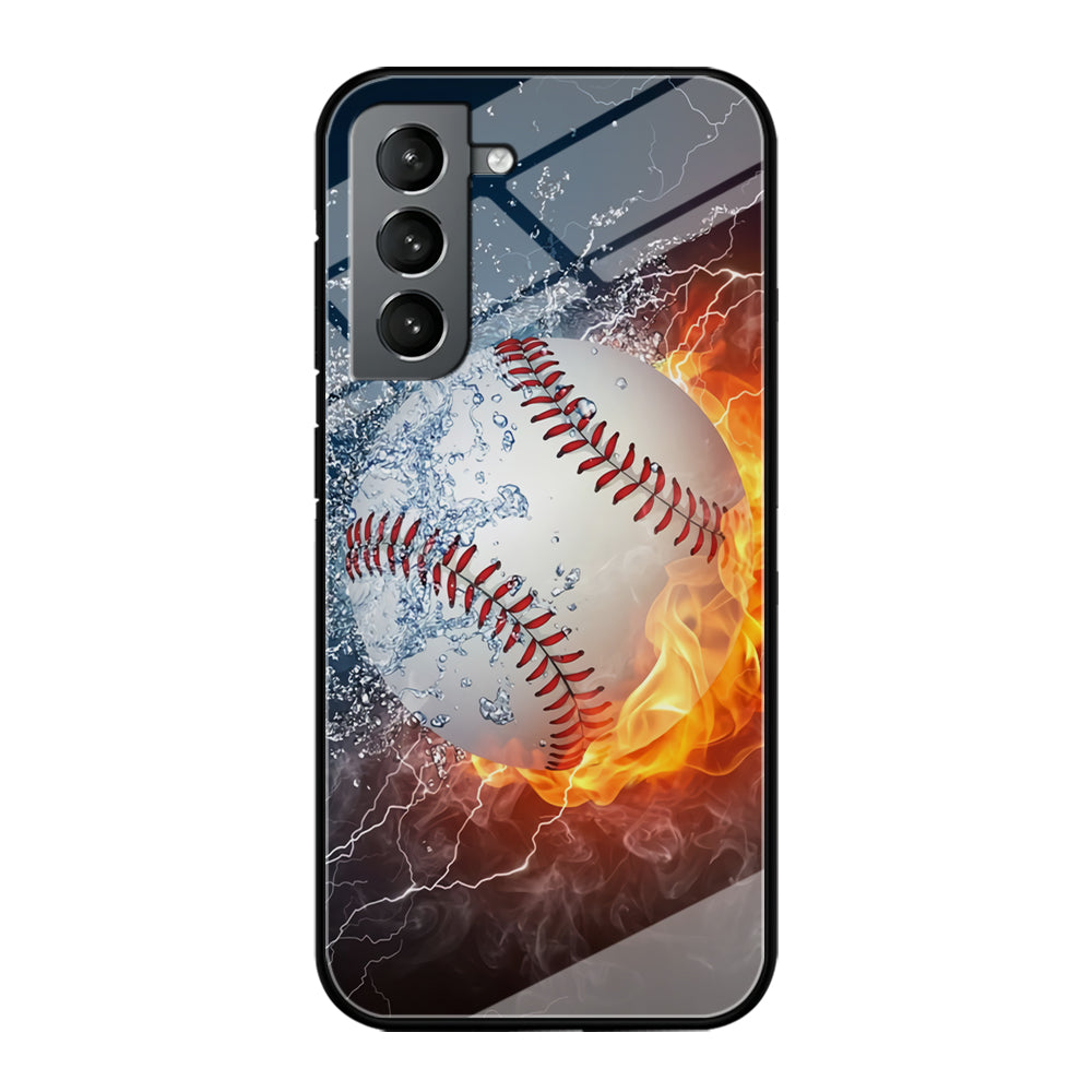 Baseball Ball Cool Art Samsung Galaxy S21 Plus Case-Phone Case-Tempered Glass Case-Altracase