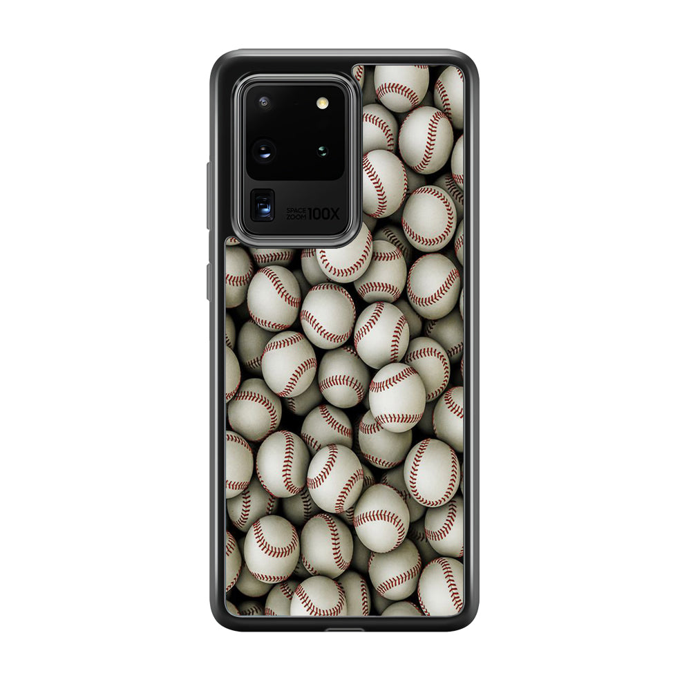 Baseball Ball Pattern Samsung Galaxy S20 Ultra Case-Phone Case-Tempered Glass Case-Altracase