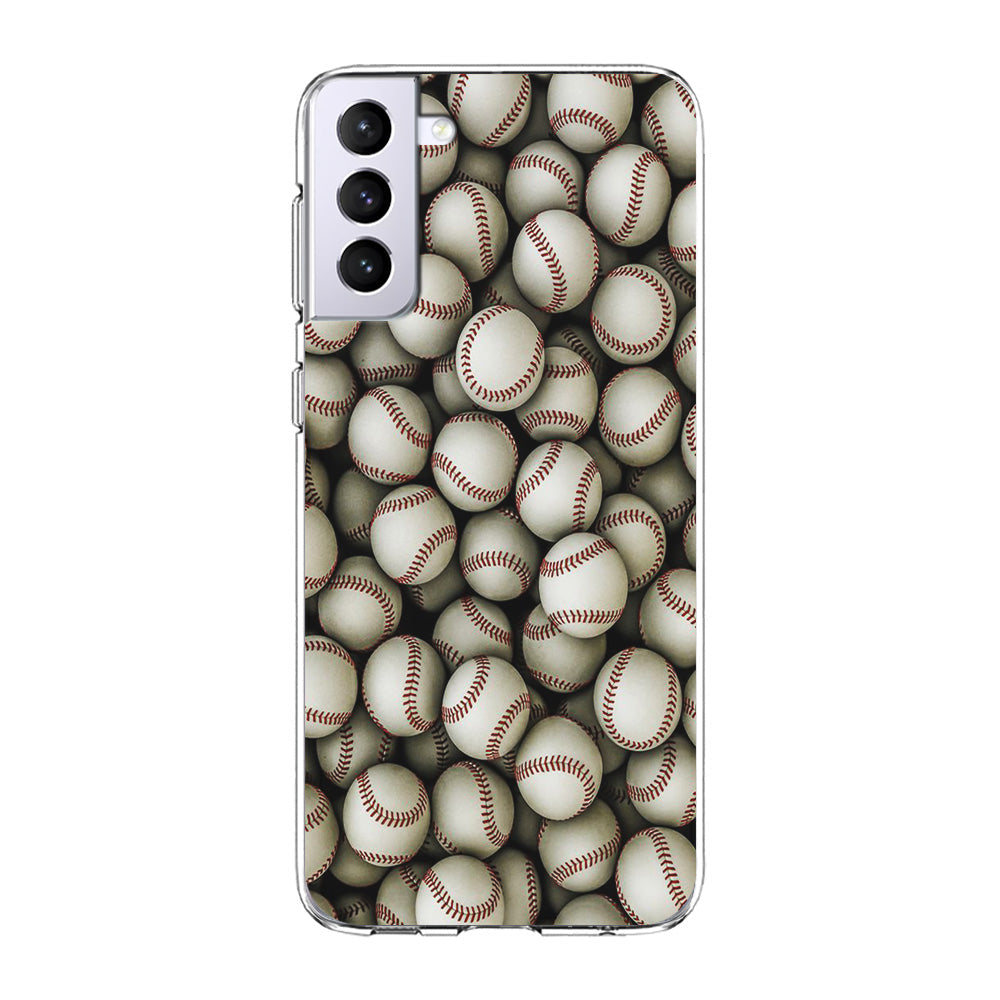 Baseball Ball Pattern Samsung Galaxy S24 Case-Phone Case-Clear Soft Case-Altracase