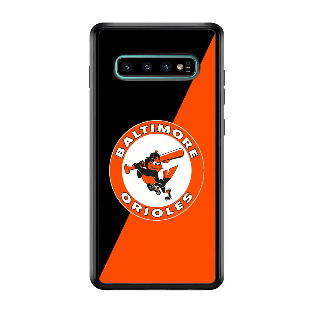 Baseball Baltimore Orioles MLB 001 Samsung Galaxy S10 Case-Phone Case-Rubber Black (2D Case)-Altracase