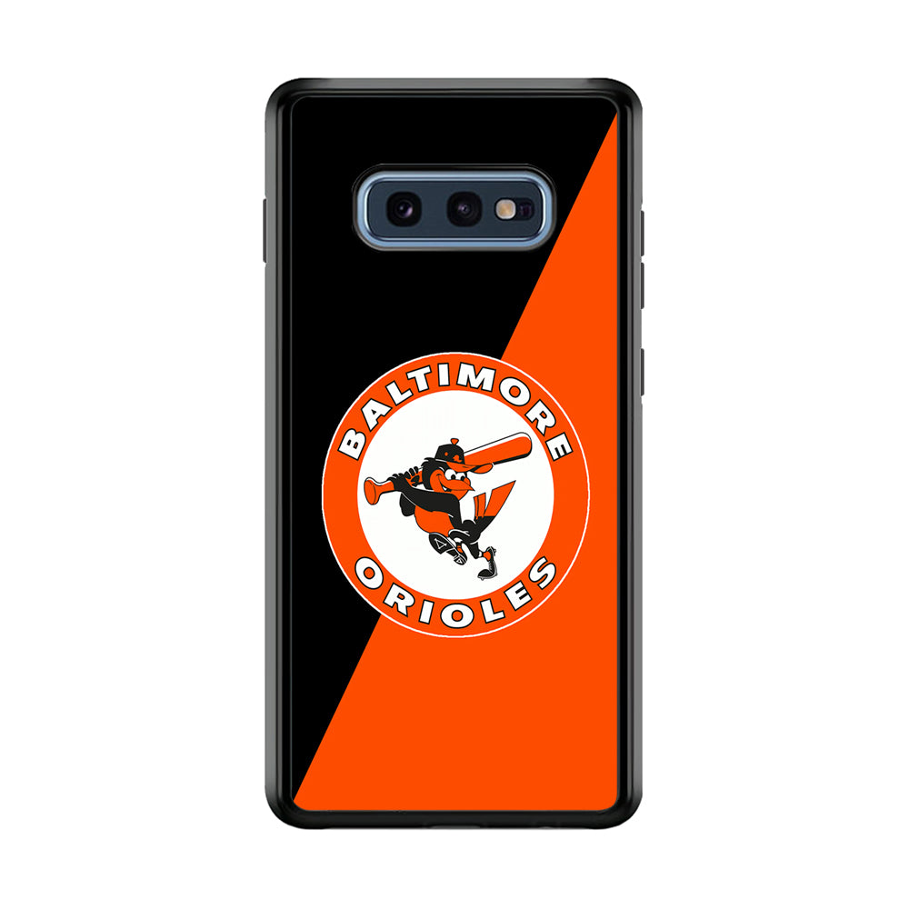 Baseball Baltimore Orioles MLB 001 Samsung Galaxy S10E Case-Phone Case-Rubber Black (2D Case)-Altracase