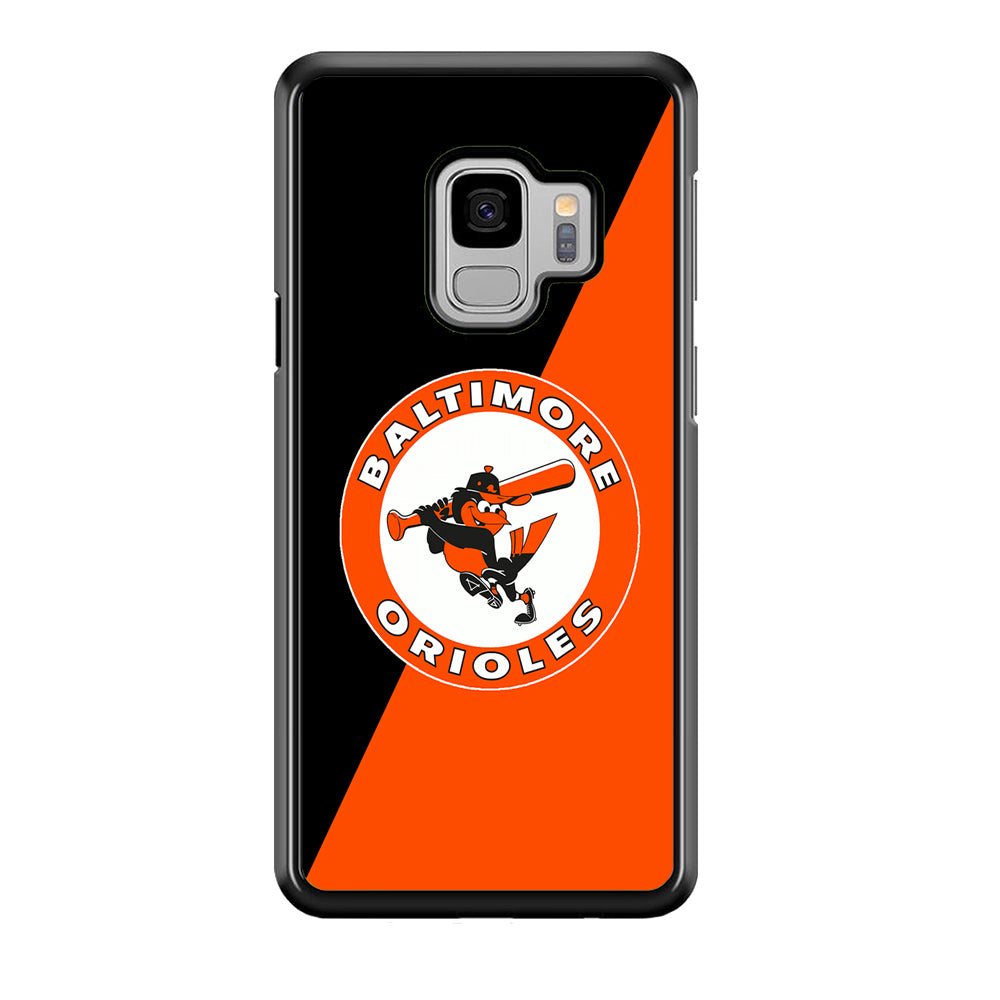 Baseball Baltimore Orioles MLB 001 Samsung Galaxy S9 Case-Phone Case-Rubber Black (2D Case)-Altracase