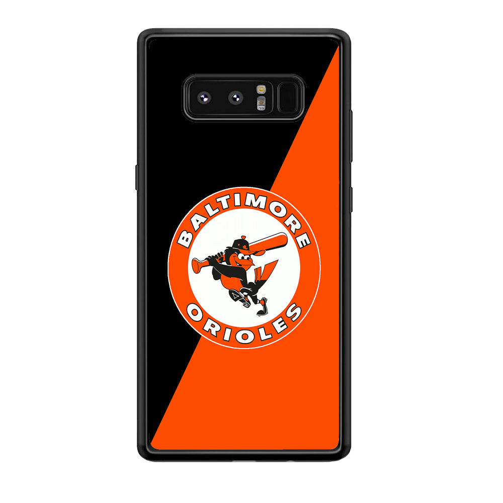 Baseball Baltimore Orioles MLB 001 Samsung Galaxy Note 8 Case-Phone Case-Rubber Black (2D Case)-Altracase