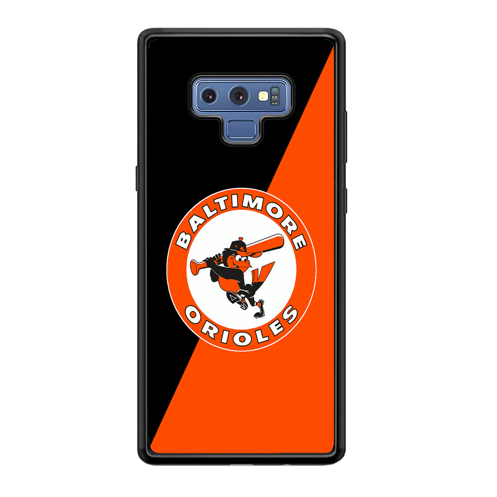 Baseball Baltimore Orioles MLB 001 Samsung Galaxy Note 9 Case-Phone Case-Rubber Black (2D Case)-Altracase