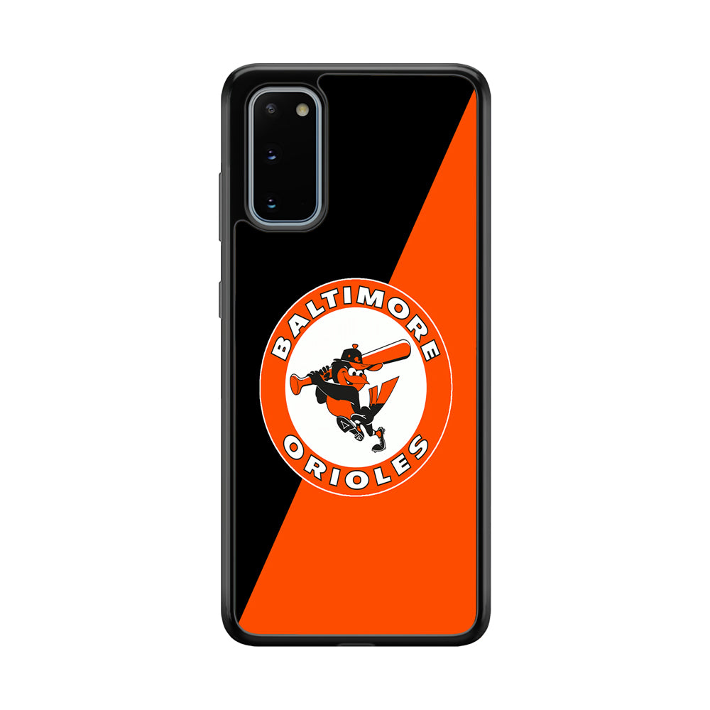 Baseball Baltimore Orioles MLB 001 Samsung Galaxy S20 Case-Phone Case-Rubber Black (2D Case)-Altracase