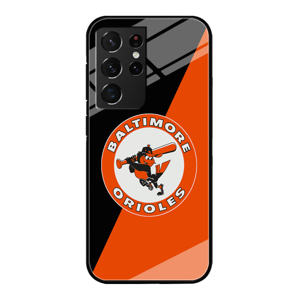 Baseball Baltimore Orioles MLB 001 Samsung Galaxy S23 Ultra Case-Phone Case-Tempered Glass Case-Altracase