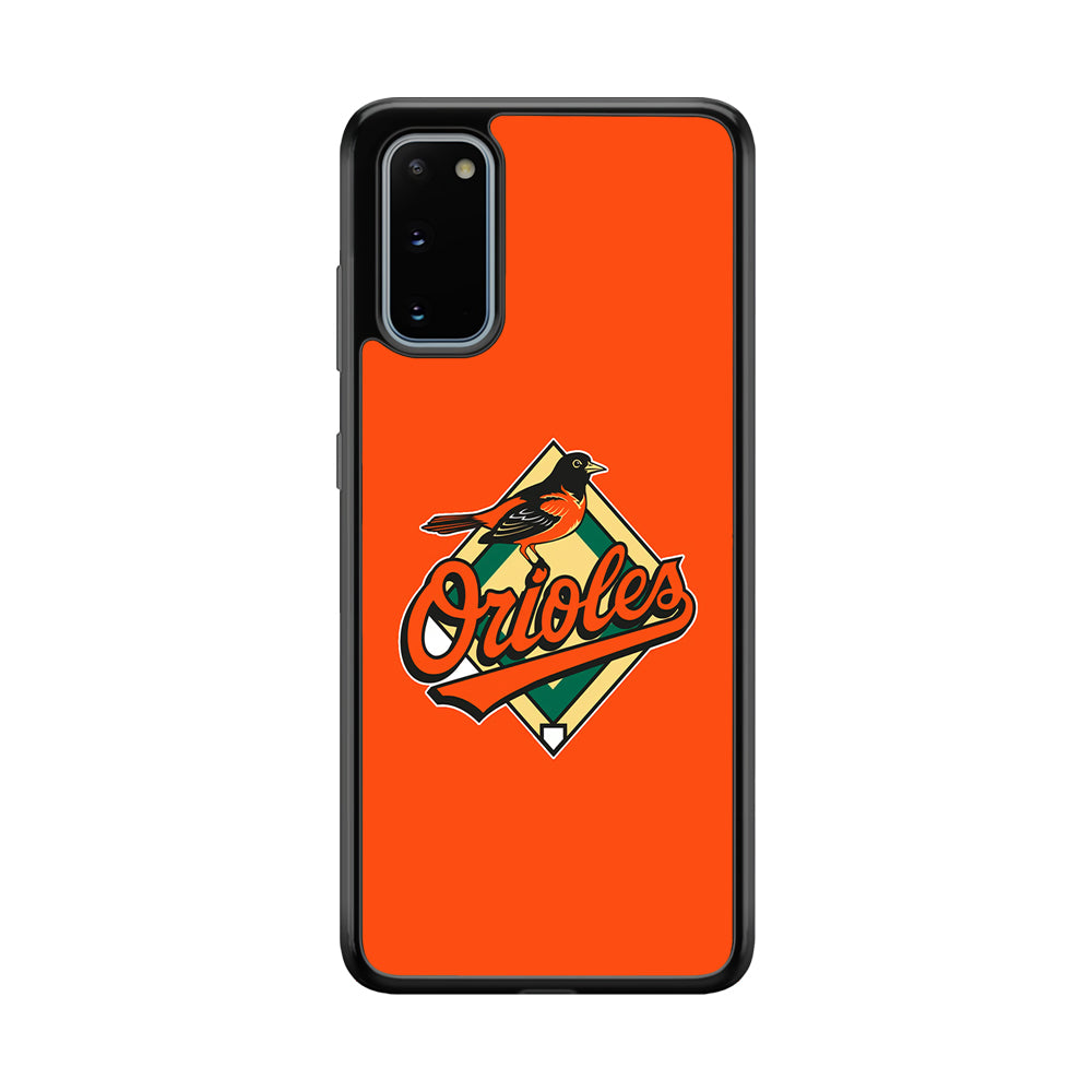 Baseball Baltimore Orioles MLB 002 Samsung Galaxy S20 Case-Phone Case-Rubber Black (2D Case)-Altracase