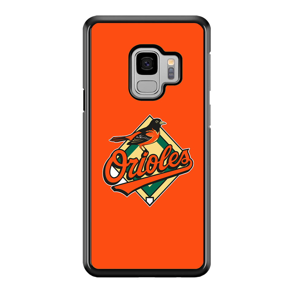 Baseball Baltimore Orioles MLB 002 Samsung Galaxy S9 Case-Phone Case-Rubber Black (2D Case)-Altracase