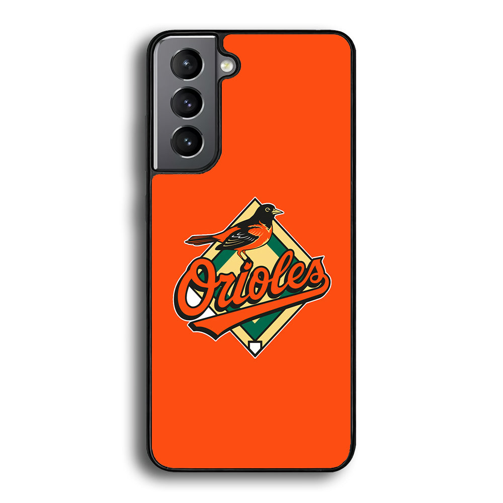 Baseball Baltimore Orioles MLB 002 Samsung Galaxy S21 Plus Case-Phone Case-Rubber Black (2D Case)-Altracase