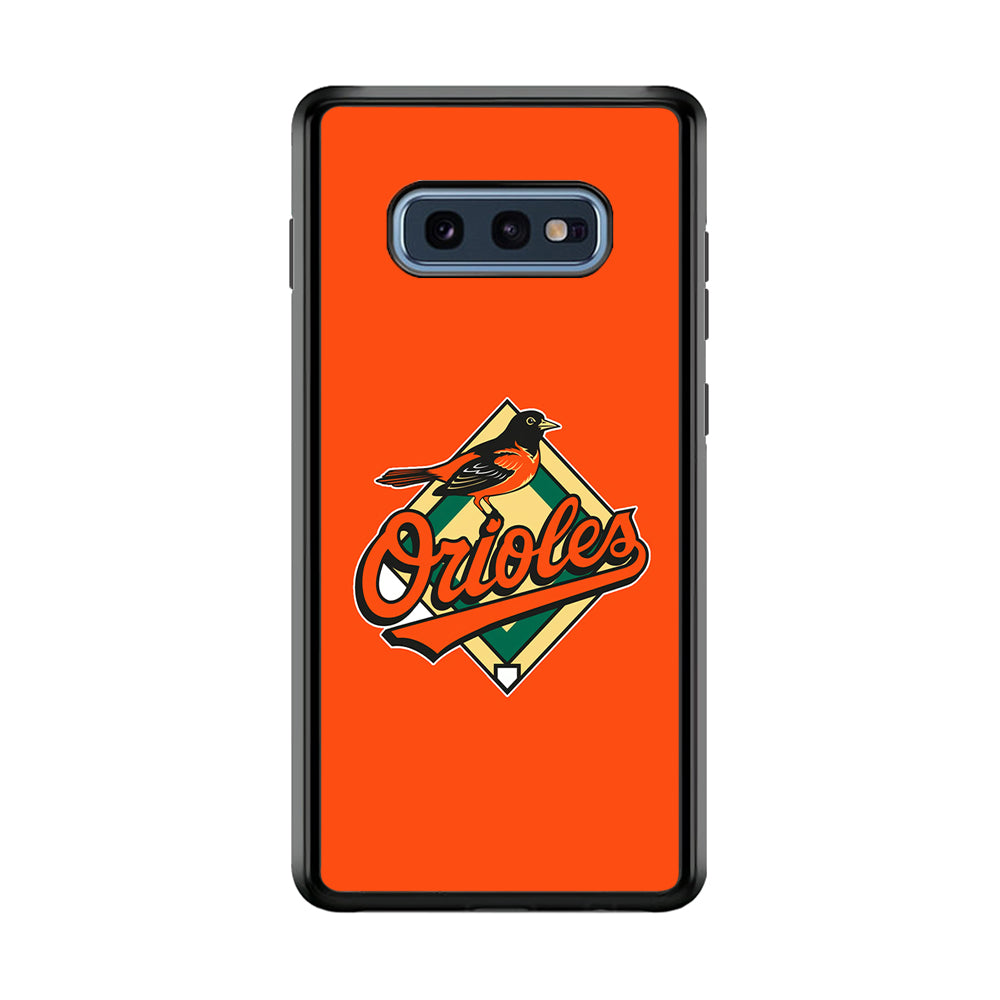 Baseball Baltimore Orioles MLB 002 Samsung Galaxy S10E Case-Phone Case-Rubber Black (2D Case)-Altracase