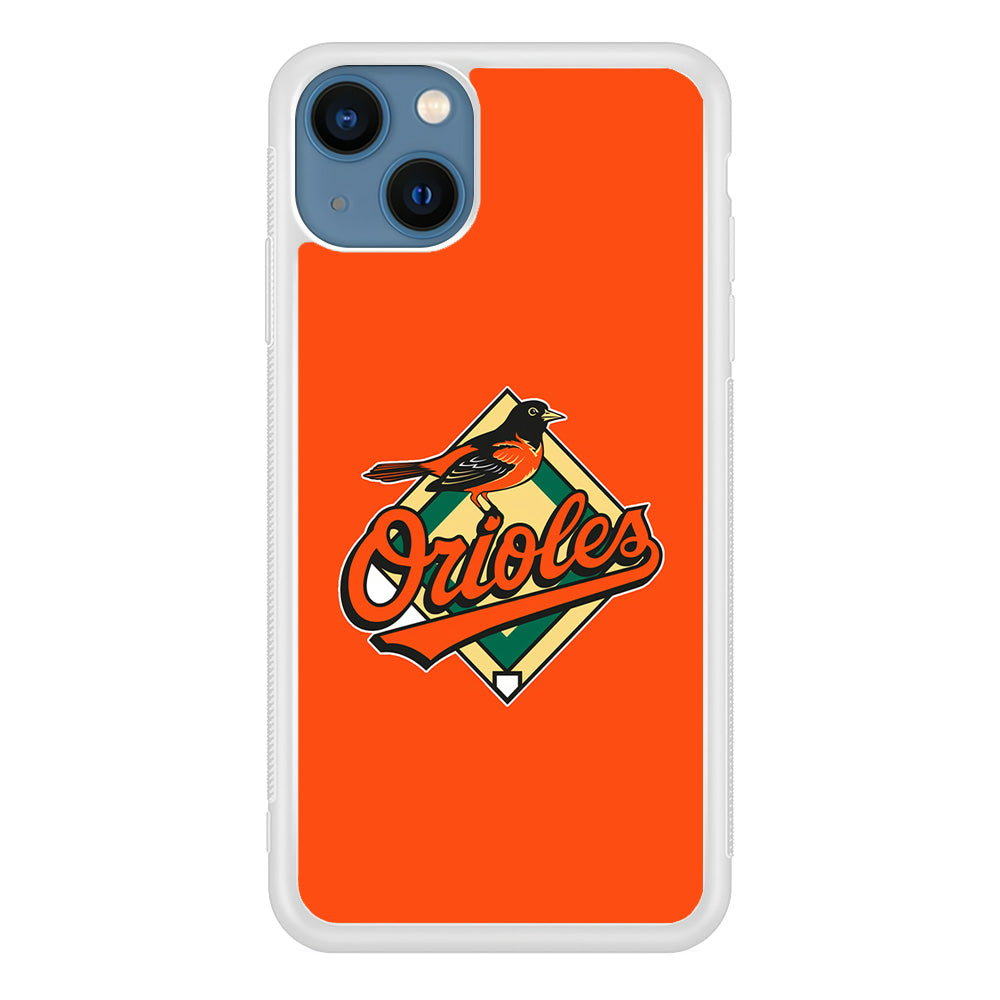 Baseball Baltimore Orioles MLB 002 iPhone 15 Plus Case-Phone Case-Rubber White (2D Case)-Altracase