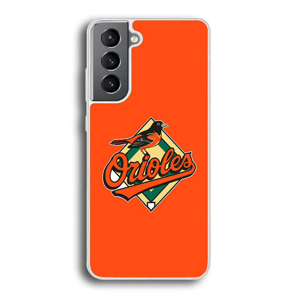 Baseball Baltimore Orioles MLB 002 Samsung Galaxy S21 Plus Case-Phone Case-Rubber White (2D Case)-Altracase