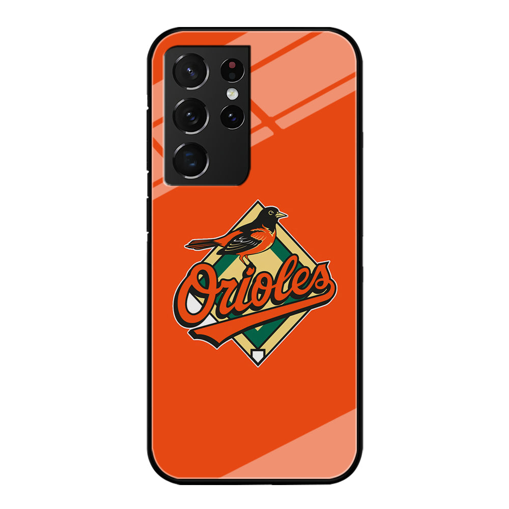 Baseball Baltimore Orioles MLB 002 Samsung Galaxy S22 Ultra Case-Phone Case-Tempered Glass Case-Altracase