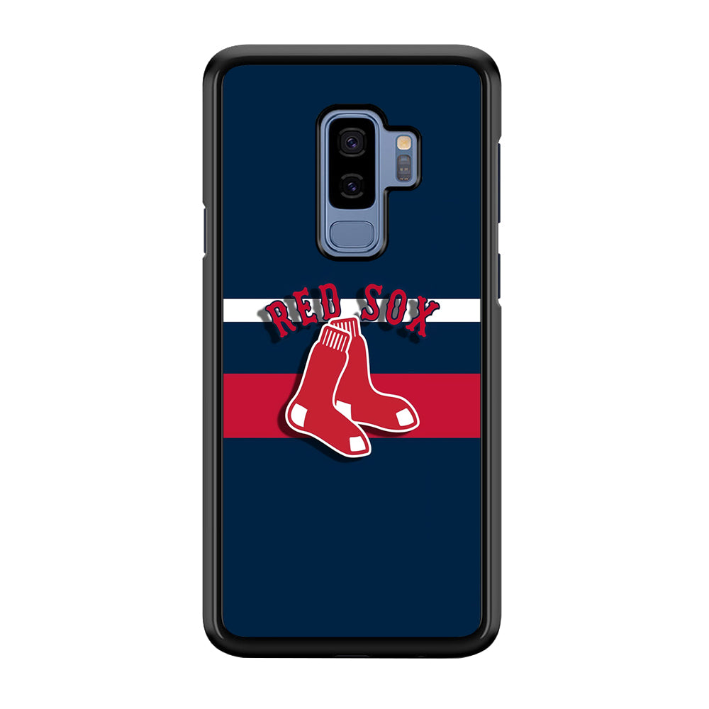Baseball Boston Red Sox MLB 001 Samsung Galaxy S9 Plus Case-Phone Case-Rubber Black (2D Case)-Altracase
