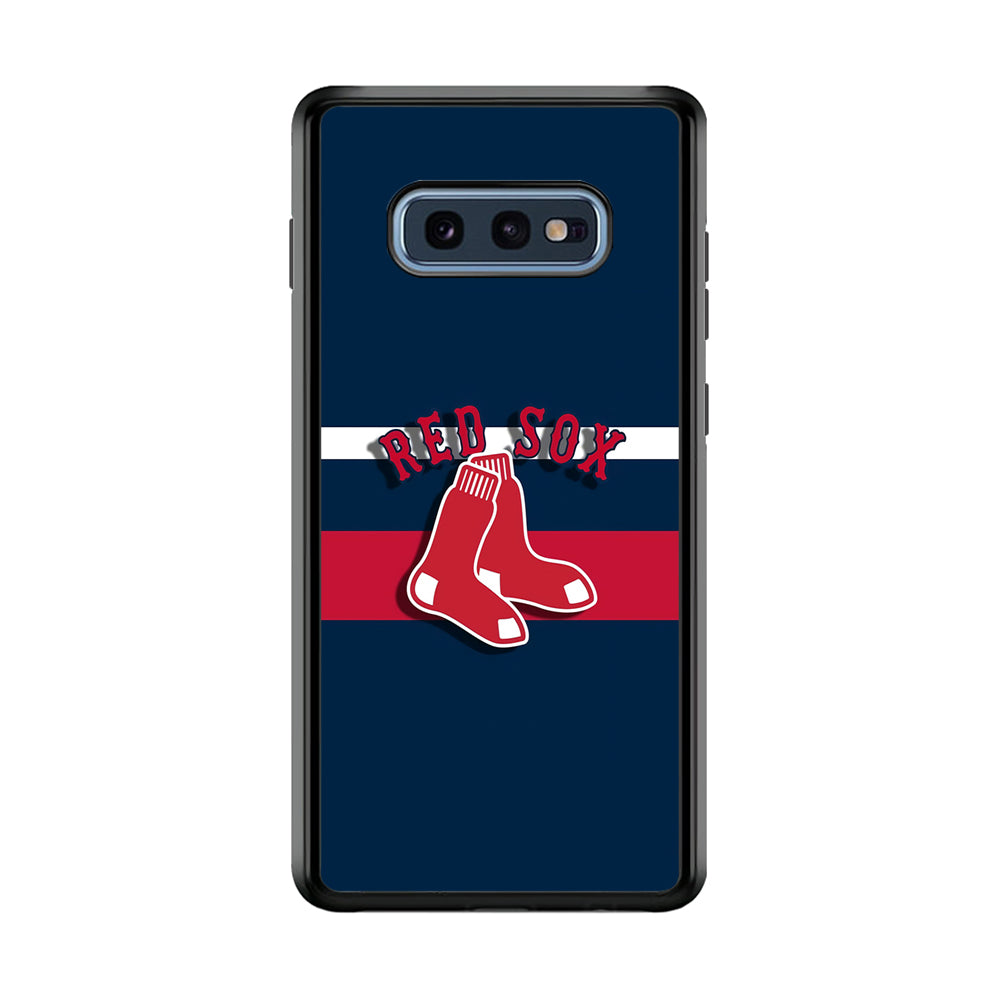 Baseball Boston Red Sox MLB 001 Samsung Galaxy S10E Case-Phone Case-Rubber Black (2D Case)-Altracase