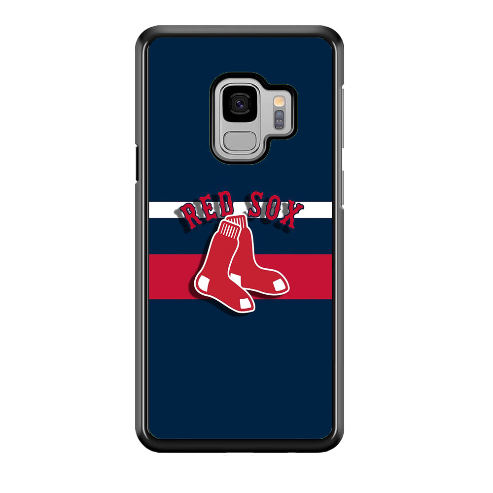 Baseball Boston Red Sox MLB 001 Samsung Galaxy S9 Case-Phone Case-Rubber Black (2D Case)-Altracase