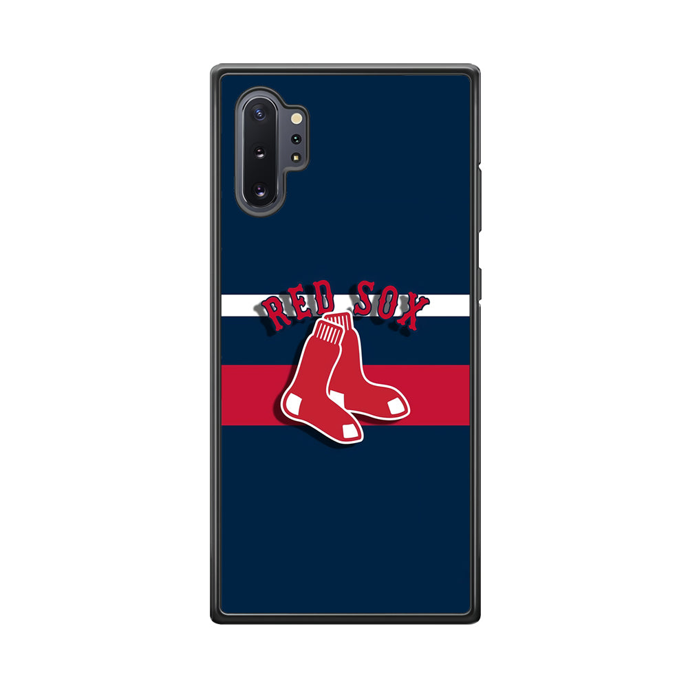 Baseball Boston Red Sox MLB 001 Samsung Galaxy Note 10 Plus Case-Phone Case-Rubber Black (2D Case)-Altracase