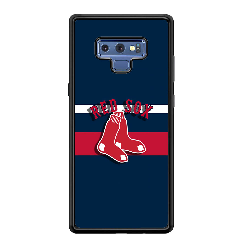 Baseball Boston Red Sox MLB 001 Samsung Galaxy Note 9 Case-Phone Case-Rubber Black (2D Case)-Altracase