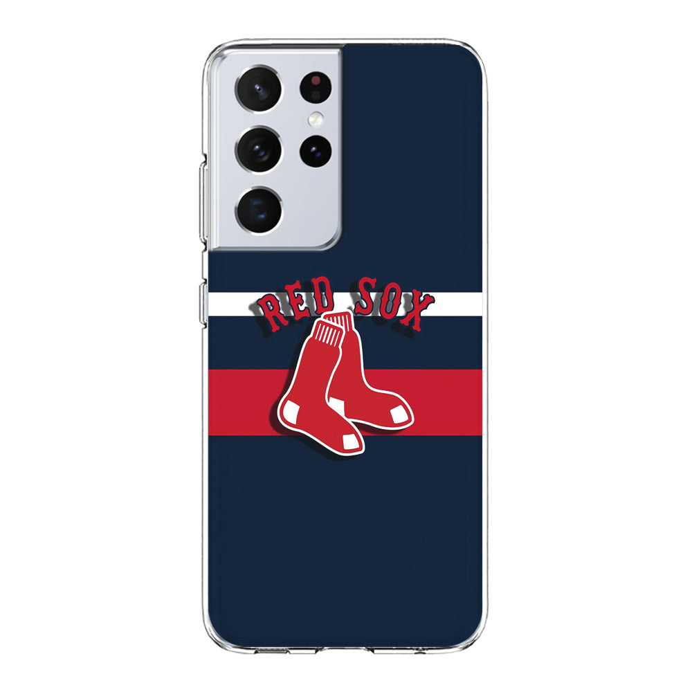 Baseball Boston Red Sox MLB 001 Samsung Galaxy S21 Ultra Case-Phone Case-Clear Soft Case-Altracase