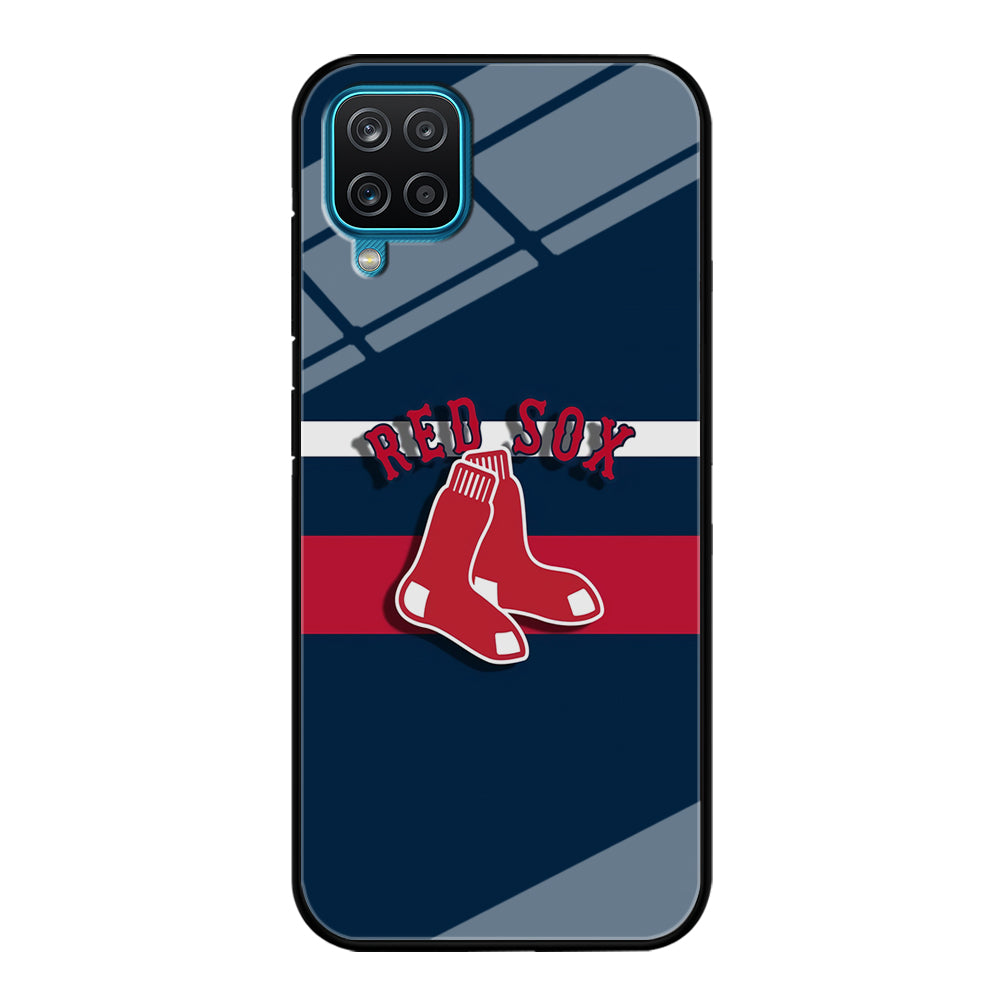 Baseball Boston Red Sox MLB 001 Samsung Galaxy A12 Case-Phone Case-Tempered Glass Case-Altracase