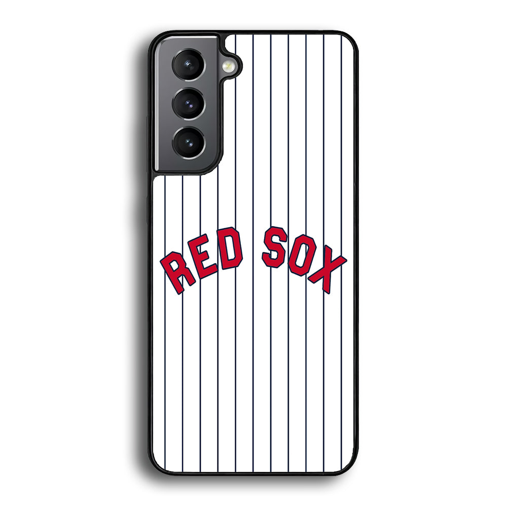 Baseball Boston Red Sox MLB 002 Samsung Galaxy S21 Plus Case-Phone Case-Rubber Black (2D Case)-Altracase