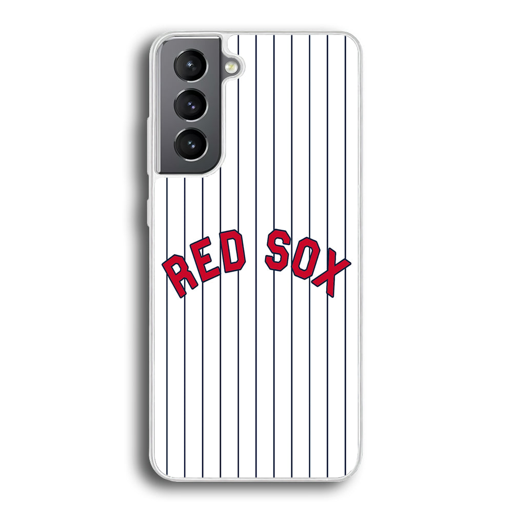 Baseball Boston Red Sox MLB 002 Samsung Galaxy S21 Plus Case-Phone Case-Rubber White (2D Case)-Altracase