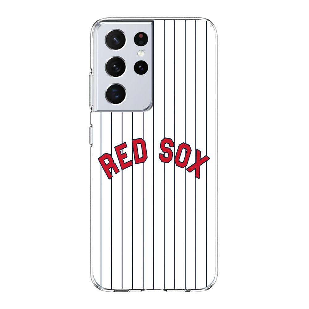 Baseball Boston Red Sox MLB 002 Samsung Galaxy S24 Ultra Case-Phone Case-Clear Soft Case-Altracase
