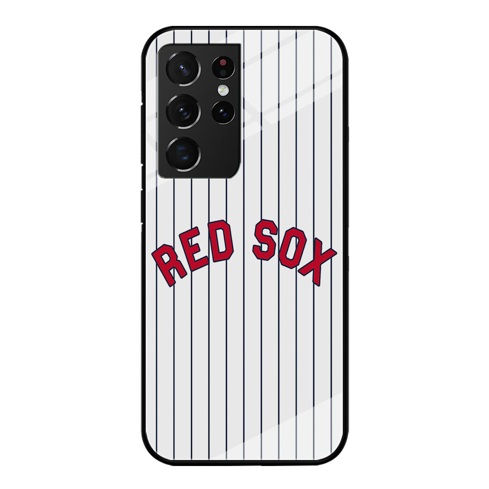 Baseball Boston Red Sox MLB 002 Samsung Galaxy S24 Ultra Case-Phone Case-Tempered Glass Case-Altracase