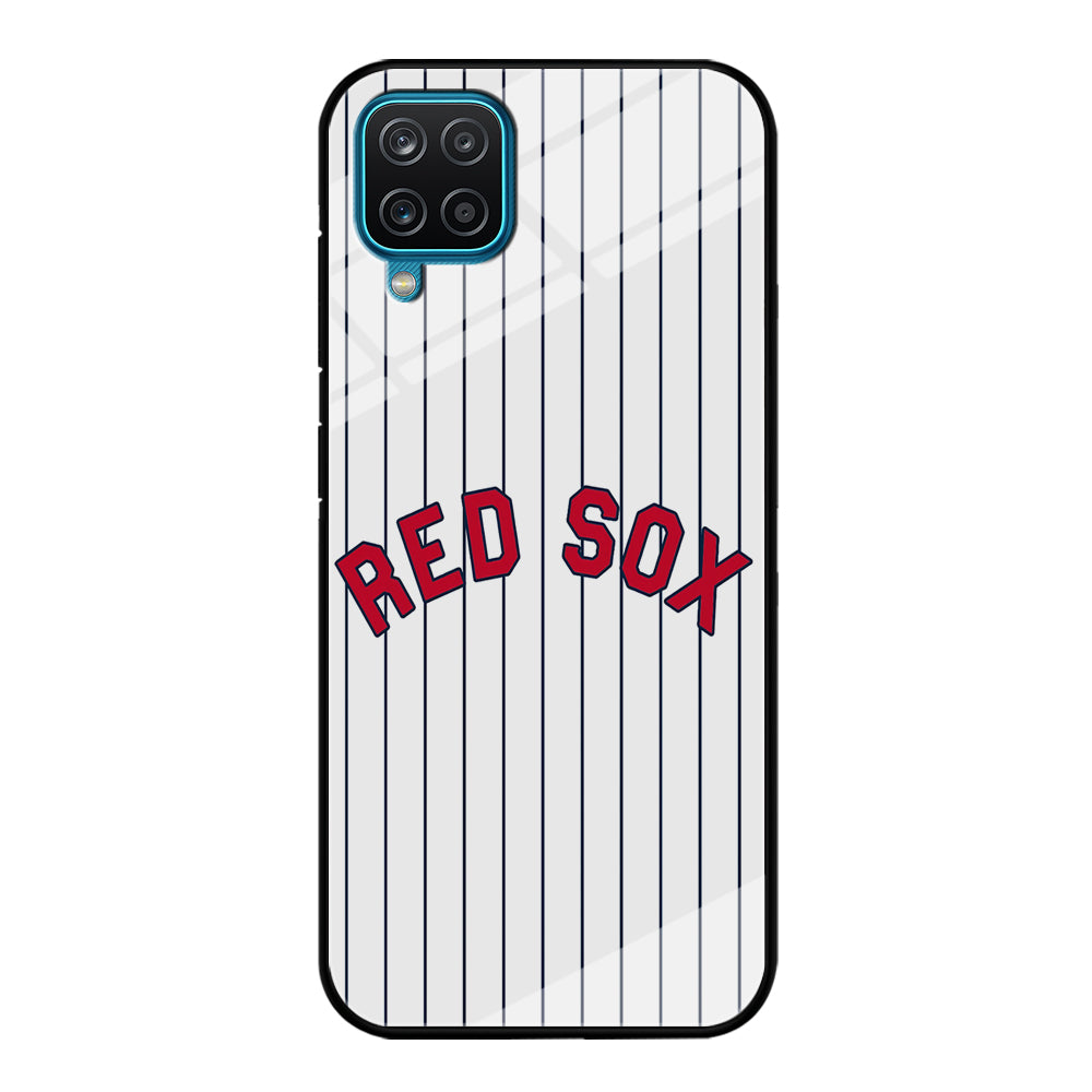 Baseball Boston Red Sox MLB 002 Samsung Galaxy A12 Case-Phone Case-Tempered Glass Case-Altracase
