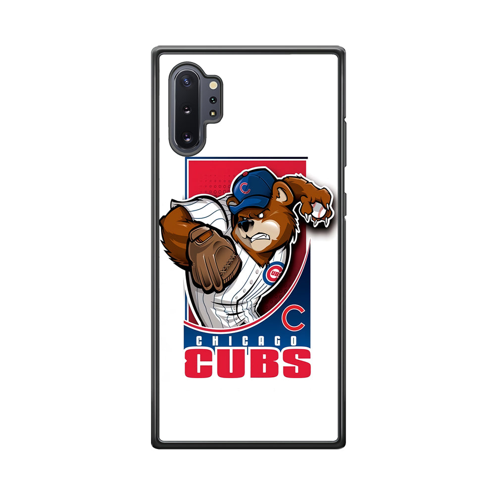 Baseball Chicago Cubs MLB 001 Samsung Galaxy Note 10 Plus Case-Phone Case-Rubber Black (2D Case)-Altracase
