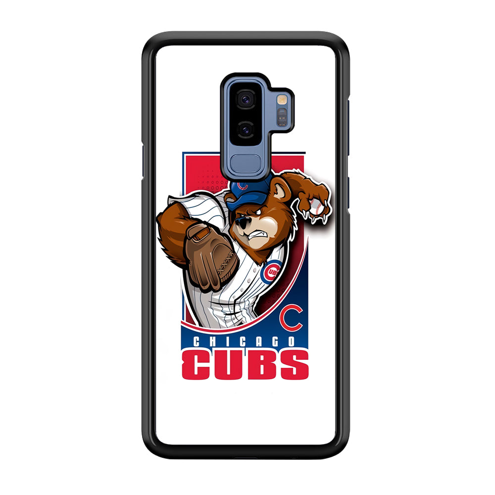 Baseball Chicago Cubs MLB 001 Samsung Galaxy S9 Plus Case-Phone Case-Rubber Black (2D Case)-Altracase