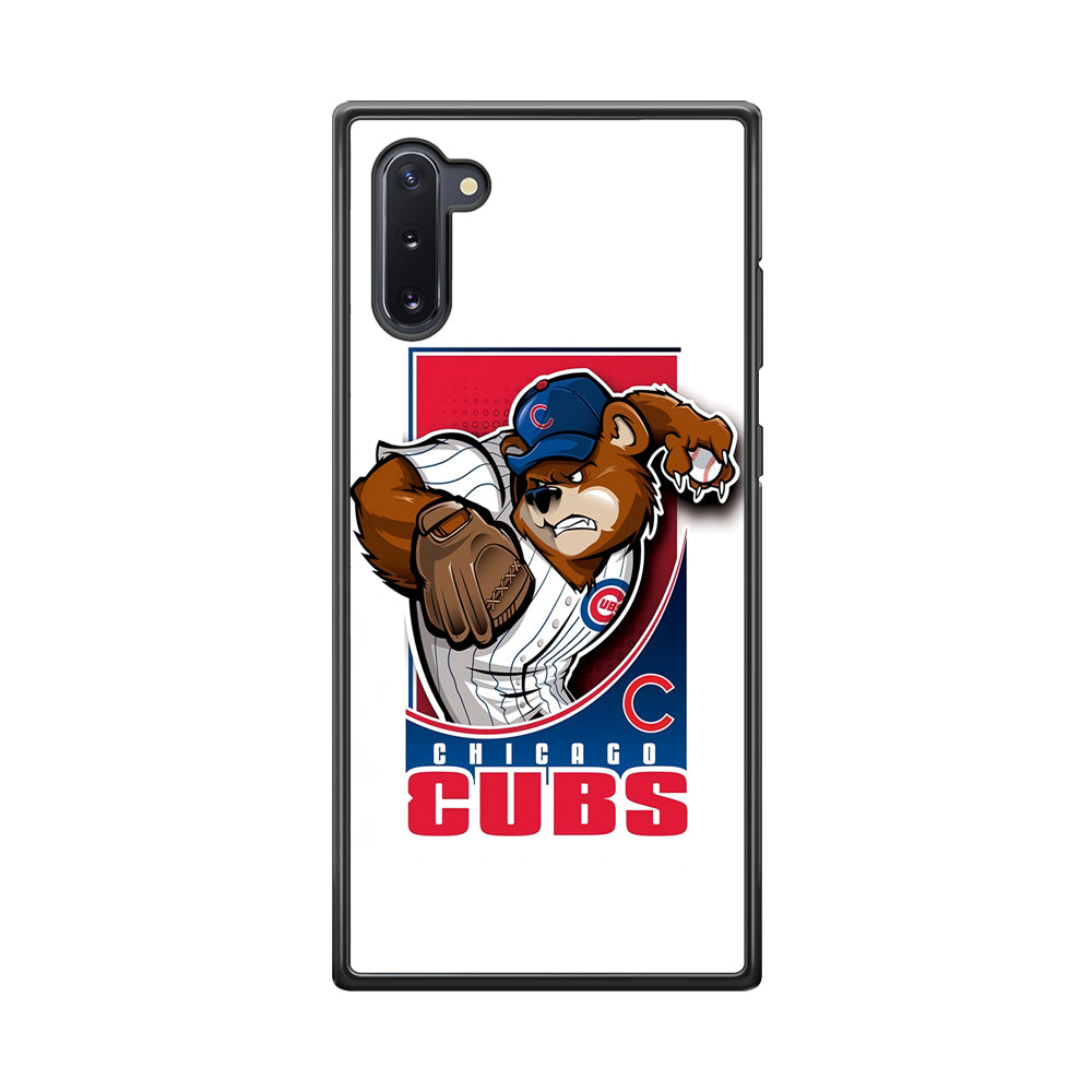 Baseball Chicago Cubs MLB 001 Samsung Galaxy Note 10 Case-Phone Case-Rubber Black (2D Case)-Altracase