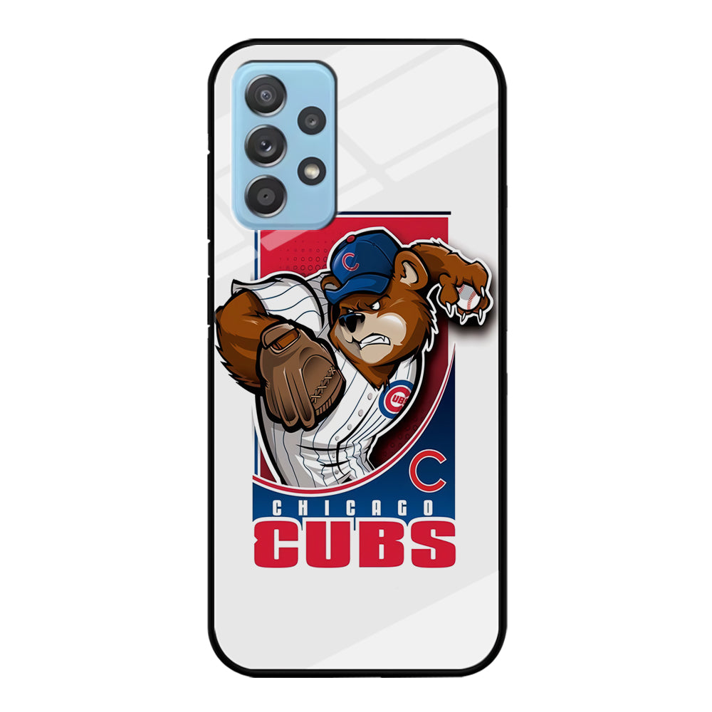 Baseball Chicago Cubs MLB 001 Samsung Galaxy A72 Case-Phone Case-Tempered Glass Case-Altracase