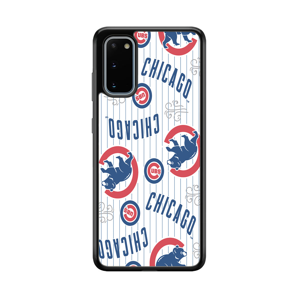 Baseball Chicago Cubs MLB 002 Samsung Galaxy S20 Case-Phone Case-Rubber Black (2D Case)-Altracase