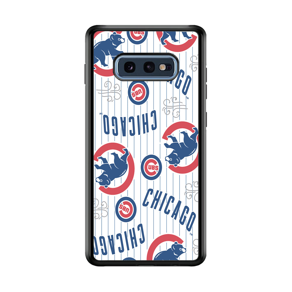 Baseball Chicago Cubs MLB 002 Samsung Galaxy S10E Case-Phone Case-Rubber Black (2D Case)-Altracase