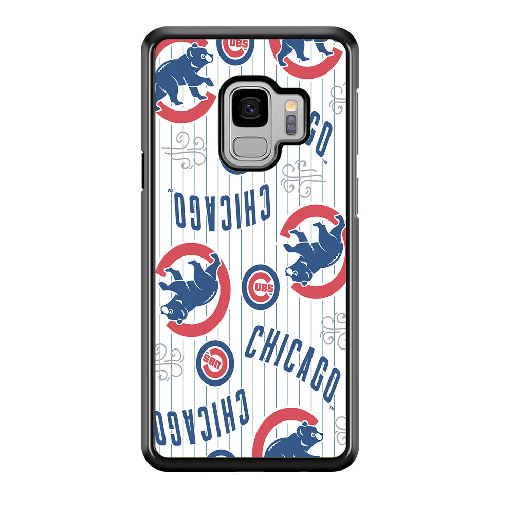 Baseball Chicago Cubs MLB 002 Samsung Galaxy S9 Case-Phone Case-Rubber Black (2D Case)-Altracase