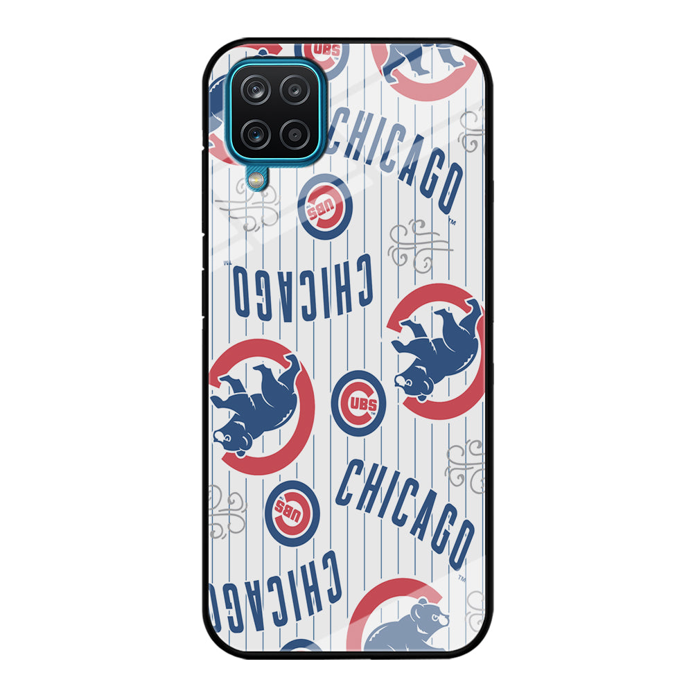 Baseball Chicago Cubs MLB 002 Samsung Galaxy A12 Case-Phone Case-Tempered Glass Case-Altracase