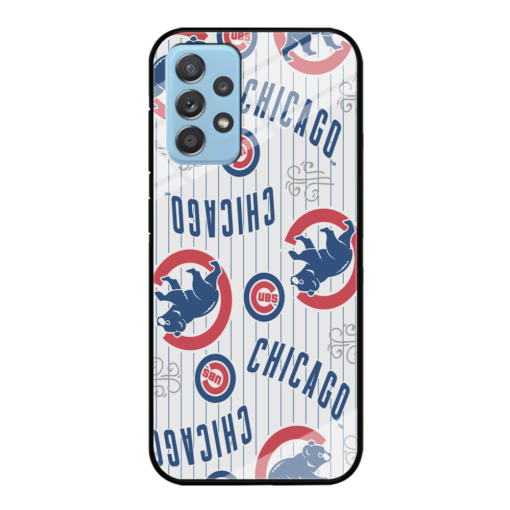 Baseball Chicago Cubs MLB 002 Samsung Galaxy A72 Case-Phone Case-Tempered Glass Case-Altracase