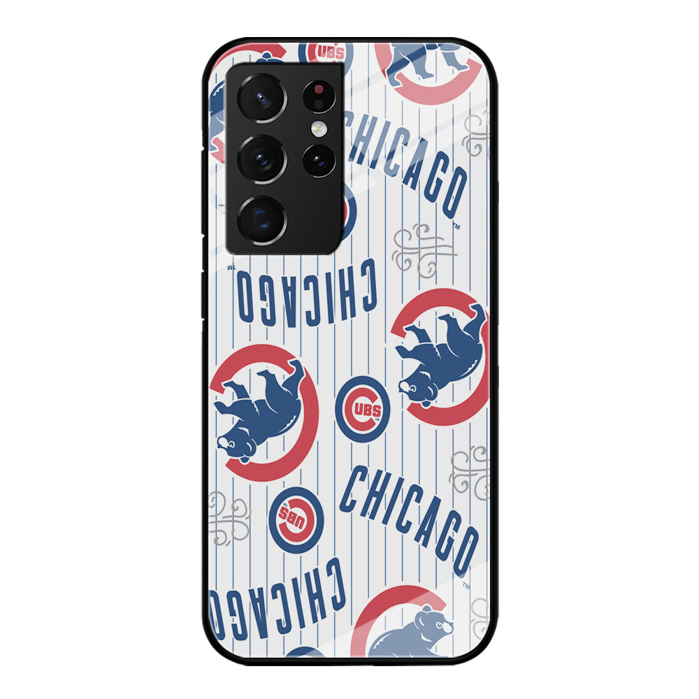 Baseball Chicago Cubs MLB 002 Samsung Galaxy S22 Ultra Case-Phone Case-Tempered Glass Case-Altracase