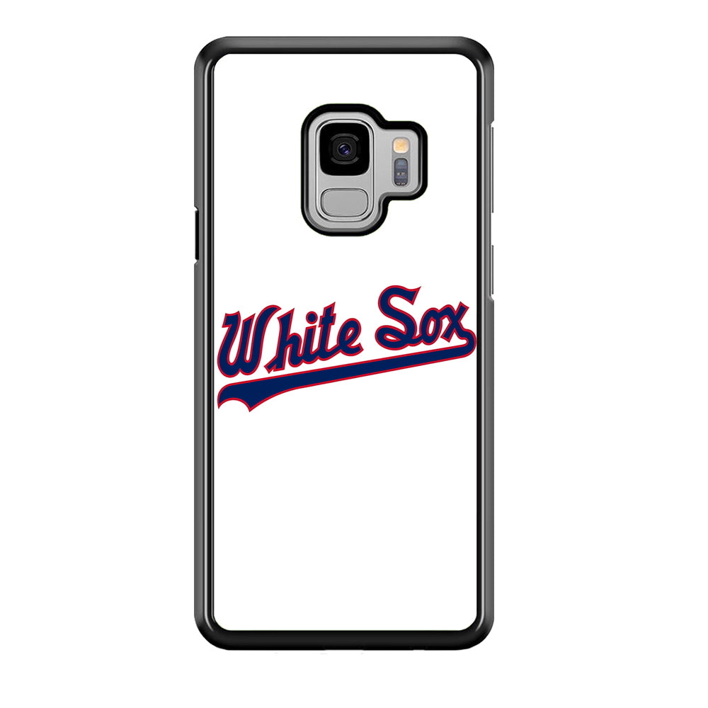 Baseball Chicago White Sox MLB 001 Samsung Galaxy S9 Case-Phone Case-Rubber Black (2D Case)-Altracase