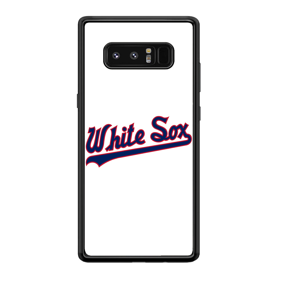 Baseball Chicago White Sox MLB 001 Samsung Galaxy Note 8 Case-Phone Case-Rubber Black (2D Case)-Altracase