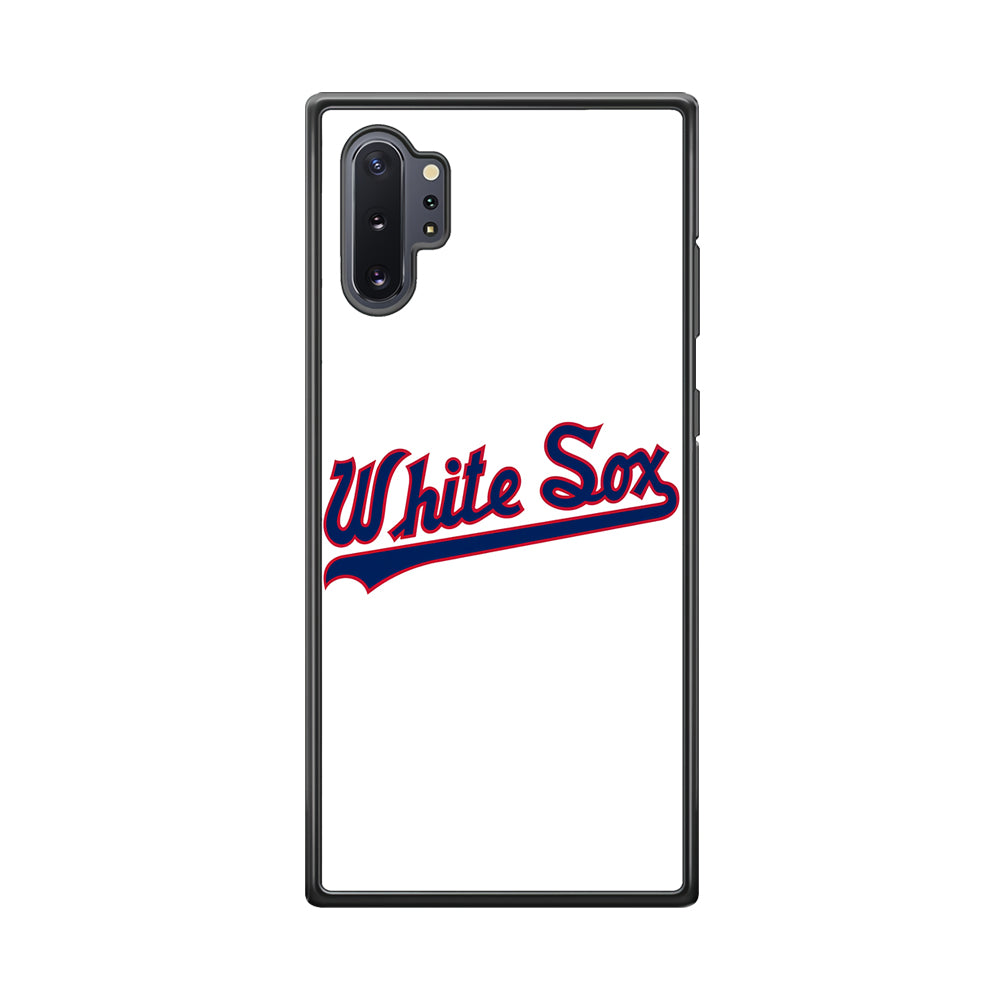 Baseball Chicago White Sox MLB 001 Samsung Galaxy Note 10 Plus Case-Phone Case-Rubber Black (2D Case)-Altracase