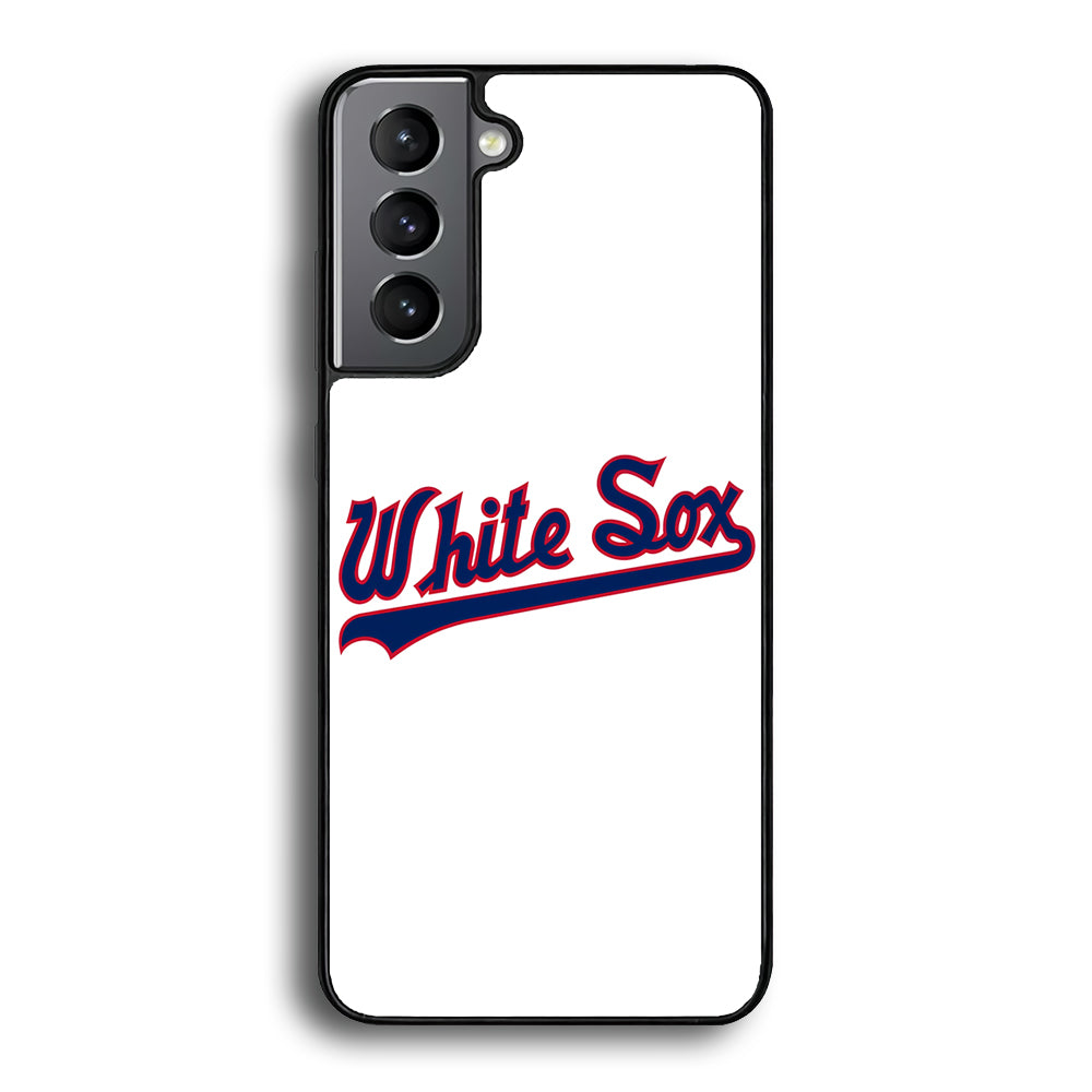 Baseball Chicago White Sox MLB 001 Samsung Galaxy S21 Plus Case-Phone Case-Rubber Black (2D Case)-Altracase
