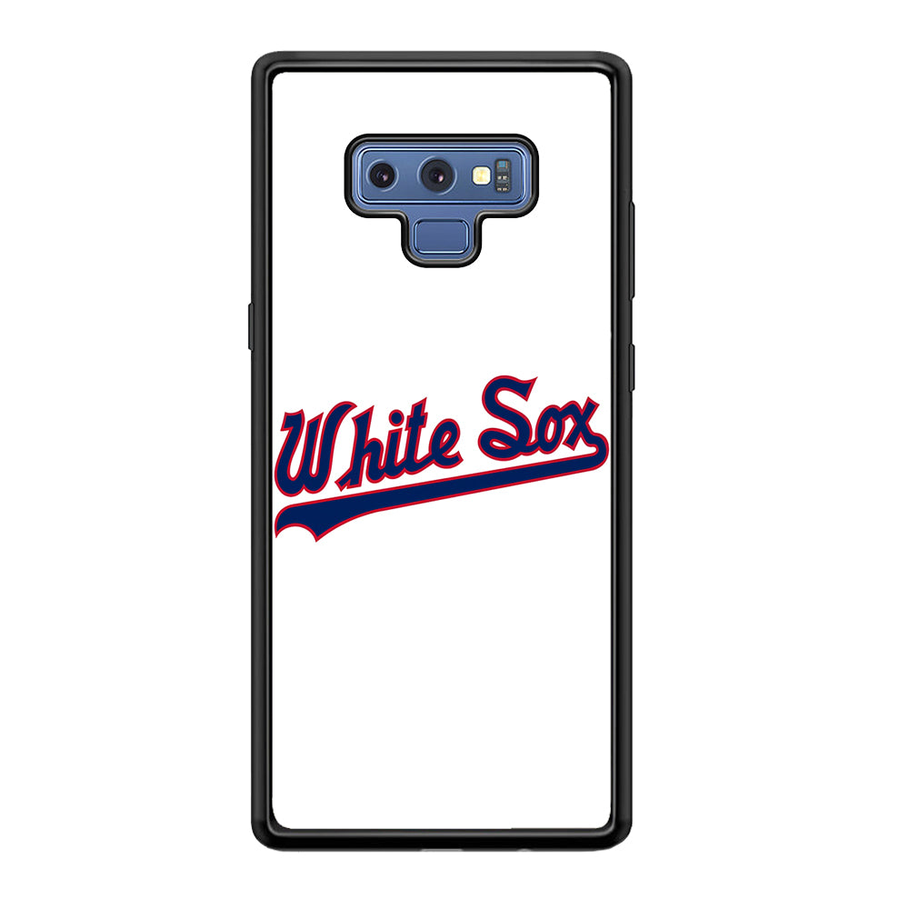 Baseball Chicago White Sox MLB 001 Samsung Galaxy Note 9 Case-Phone Case-Rubber Black (2D Case)-Altracase