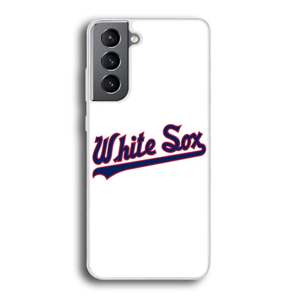 Baseball Chicago White Sox MLB 001 Samsung Galaxy S21 Plus Case-Phone Case-Rubber White (2D Case)-Altracase