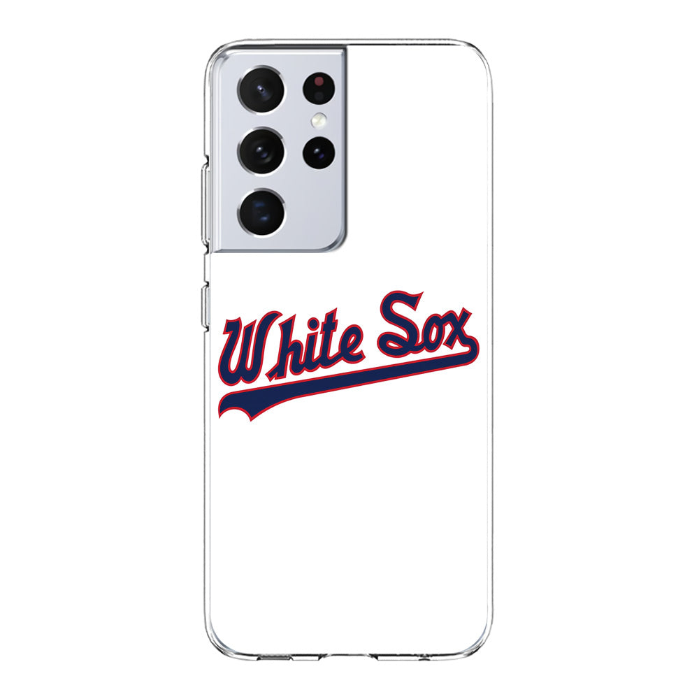 Baseball Chicago White Sox MLB 001 Samsung Galaxy S21 Ultra Case-Phone Case-Clear Soft Case-Altracase
