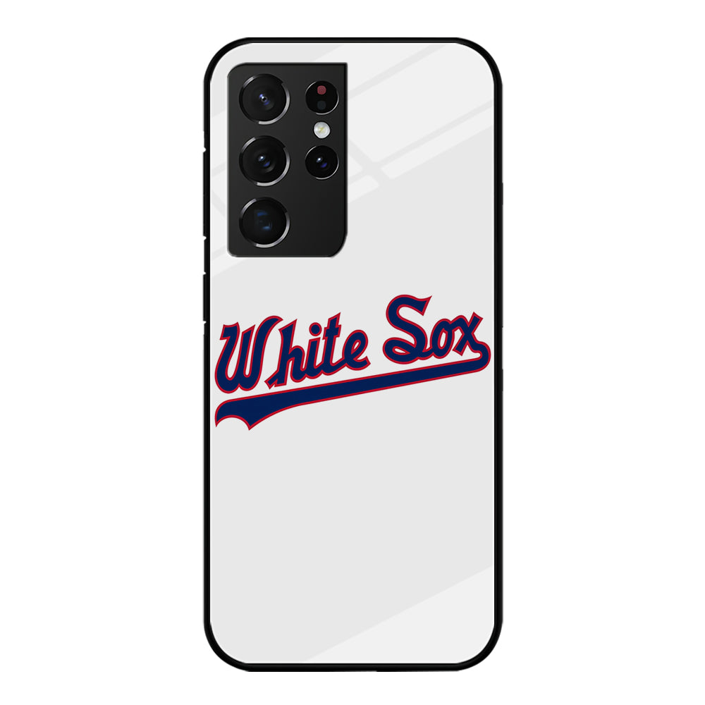 Baseball Chicago White Sox MLB 001 Samsung Galaxy S22 Ultra Case-Phone Case-Tempered Glass Case-Altracase