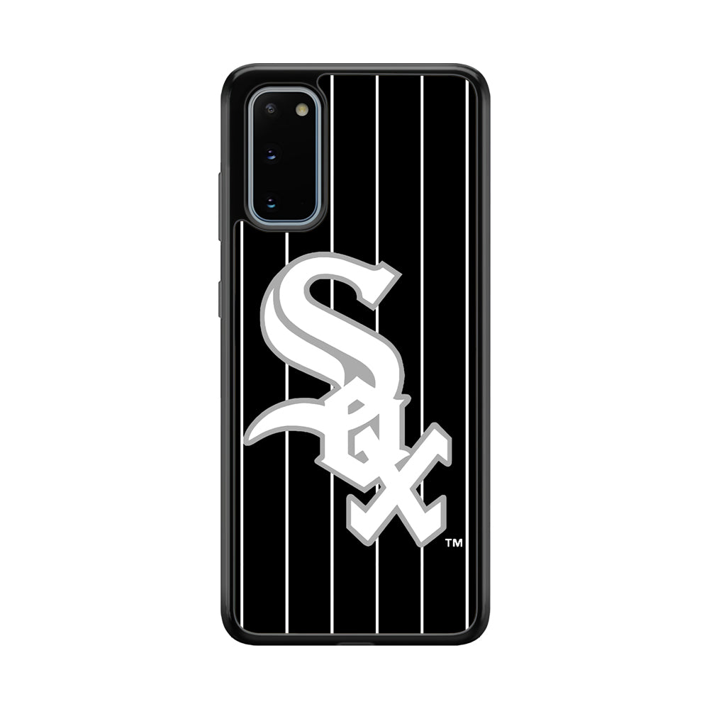 Baseball Chicago White Sox MLB 002 Samsung Galaxy S20 Case-Phone Case-Rubber Black (2D Case)-Altracase