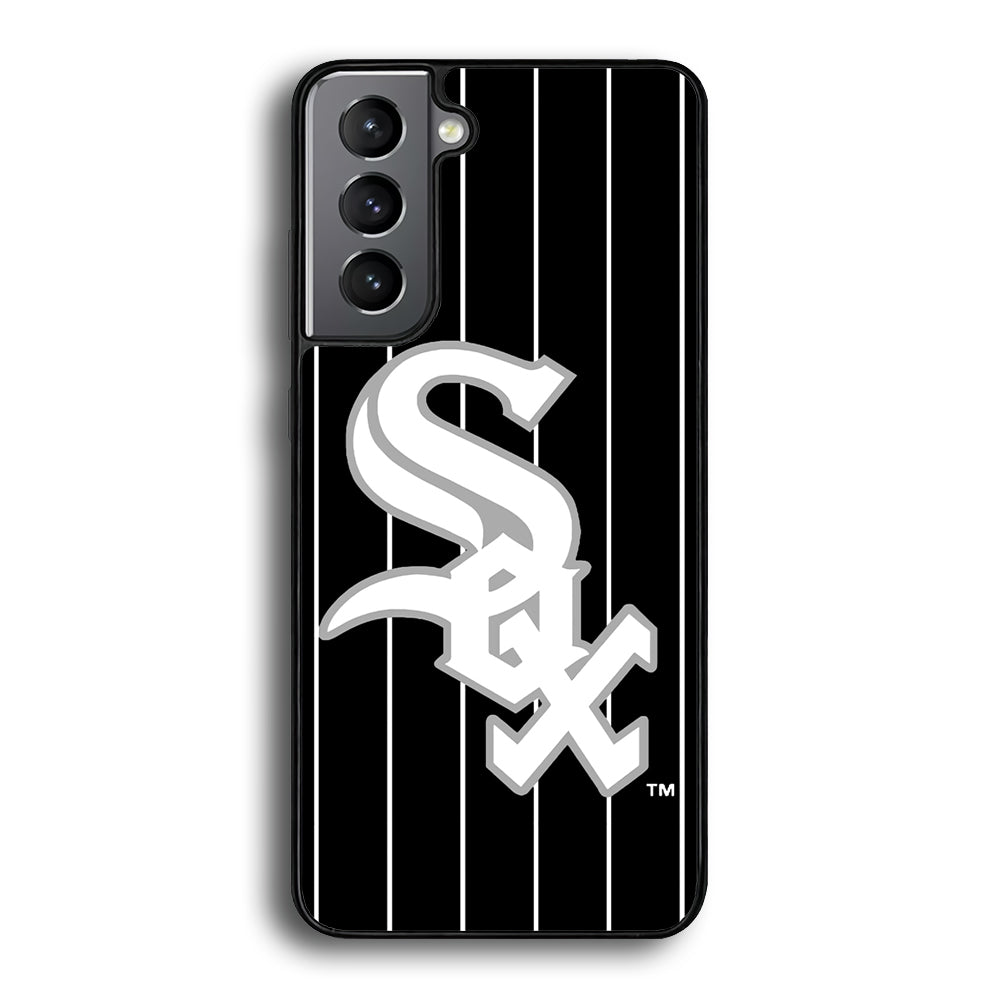 Baseball Chicago White Sox MLB 002 Samsung Galaxy S21 Plus Case-Phone Case-Rubber Black (2D Case)-Altracase
