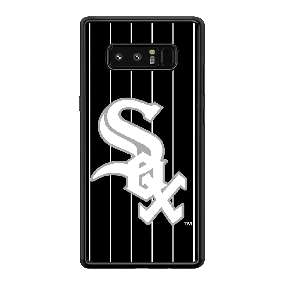 Baseball Chicago White Sox MLB 002 Samsung Galaxy Note 8 Case-Phone Case-Rubber Black (2D Case)-Altracase